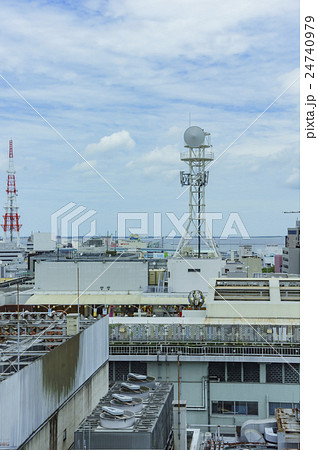 街景 福岡市天神より築港方面の空 街景 福岡市天神より築港方面の空 24740979