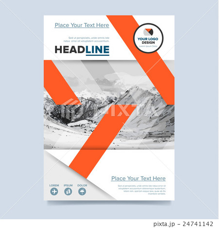 Brochure layout design vector illustration Brochure layout design vector illustration 24741142