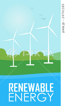 Renewable energy. Wind generator turbines Renewable energy. Wind generator turbines 24741165
