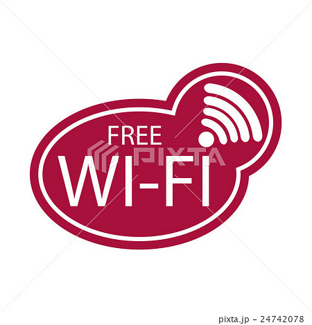 Free Wi-Fi zone vector icon Free Wi-Fi zone vector icon 24742078