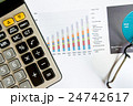 Finance information on business charts and tables 24742617