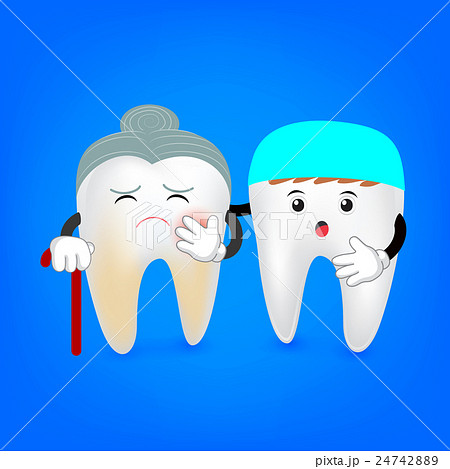 Decay senior tooth with dentist. 24742889