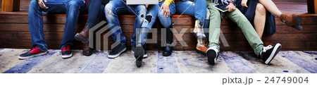 Teenagers Young Team Together Cheerful Concept Teenagers Young Team Together Cheerful Concept 24749004