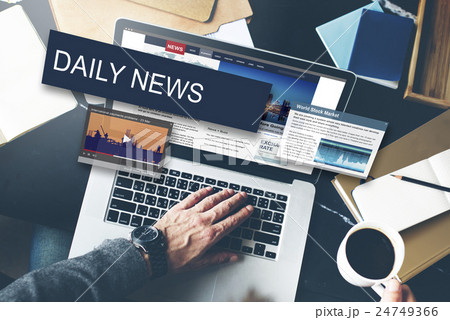 Media Journalism Global Daily News Content Concept Media Journalism Global Daily News Content Concept 24749366
