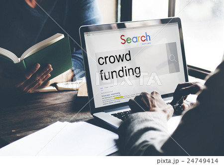 Crowd Funding Imvestment Funding Financial Concept 24749414