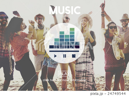 Music Audio Emotion Instrumental Melody Rhythm Concept Music Audio Emotion Instrumental Melody Rhythm Concept 24749544