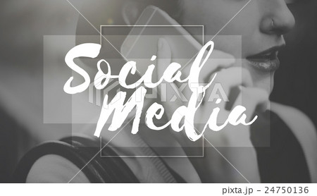 Social Media Connection Networking Chat Concept Social Media Connection Networking Chat Concept 24750136