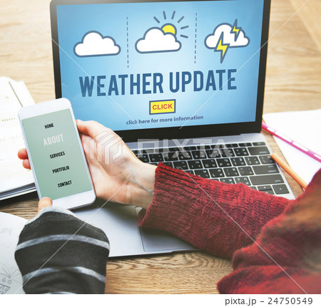Weather Update Prediction Forecast News Information Concept Weather Update Prediction Forecast News Information Concept 24750549