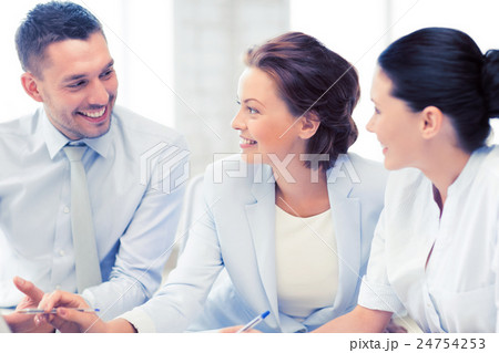 business team having discussion in office 24754253