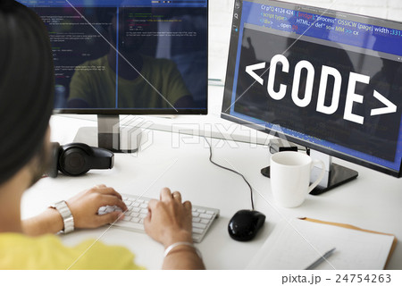 Code Encryption Accessibility Coding Programming Technology Concept 24754263