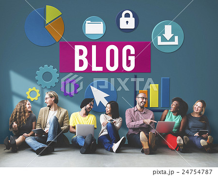 Blog Blogging Media Messaging Social Network Media Concept Blog Blogging Media Messaging Social Network Media Concept 24754787