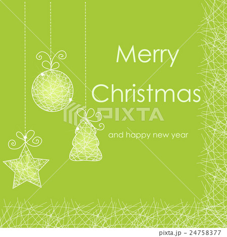 Beautiful Christmas card with Christmas decoration 24758377