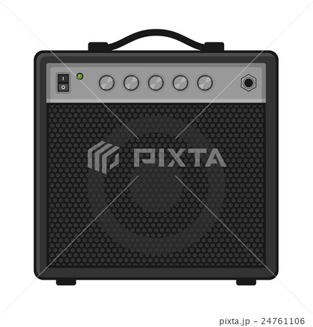 Electric Guitar Amplifier on White Background 24761106