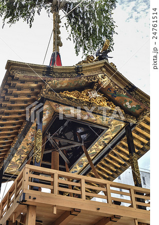 祇園祭 月鉾の鉾建て 祇園祭 月鉾の鉾建て 24761514