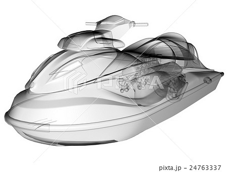 isolated transparent water scooter 24763337