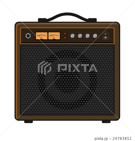 Electric Guitar Amplifier on White Background 24763852
