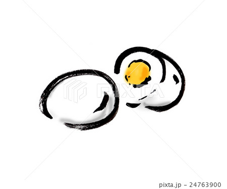 茹で卵のイラスト素材