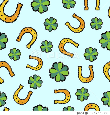 Seamless background with good luck designs 24766059