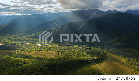 Evening rays on Kronotsky Nature Reserve in 24768758