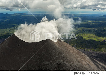 Karymsky is an active stratovolcano. Kronotsky 24768783