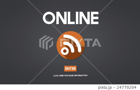 Onine Connection Media Network Sharing Concept 24770204