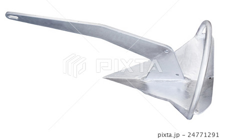 Steel anchor isolated on white background 24771291
