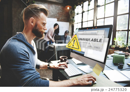 Unavailable Unable Connect Notification Concept Unavailable Unable Connect Notification Concept 24775320