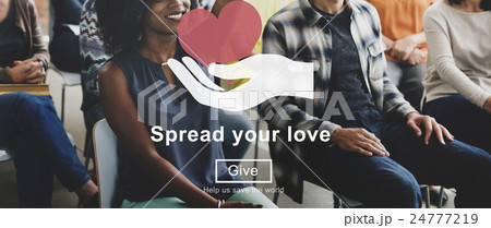 Spread Your Love Helping Hands Donate Concept Spread Your Love Helping Hands Donate Concept 24777219