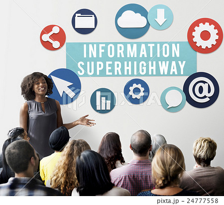 Information Superhighway Online Network Connect Concept 24777558