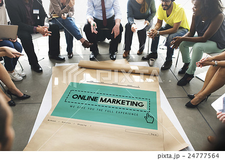 Online Marketing Homepage Website Digital Concept Online Marketing Homepage Website Digital Concept 24777564