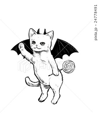 devil cat drawing