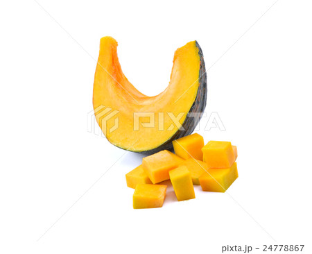 Green pumpkin on white background 24778867