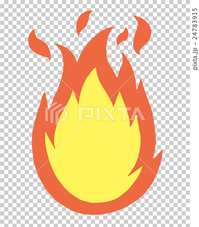 メラメラと燃える炎のイラスト素材 24783915 Pixta