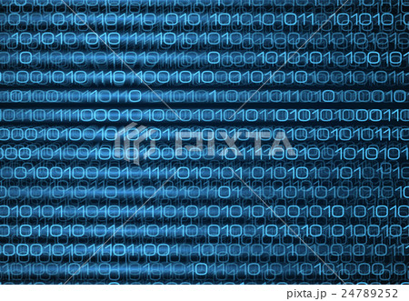 Abstract blue binary computer code technology data 24789252