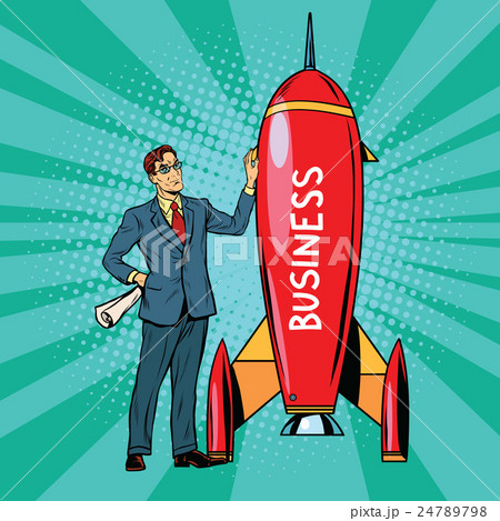 Business start up rocket 24789798