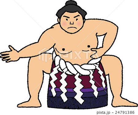 土俵入りのイラスト素材