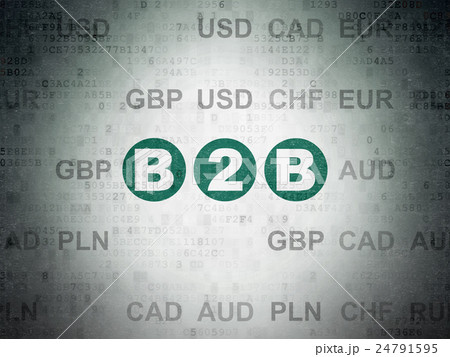 Business concept: B2b on Digital Data Paper Business concept: B2b on Digital Data Paper 24791595