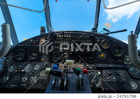 Vintage airplane dashboard 24791796