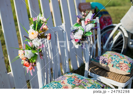 Beautiful open terrace in the garden with tiffany 24792298