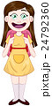 Girl Standing With School Bag 24792360