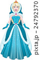 Snow Princess In Blue Dress Cloak And Hood 24792370