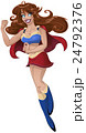 Woman Super Hero Shows Muscled Arm 24792376
