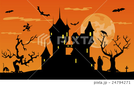 Halloween holiday graphic template. Flat icons Halloween holiday graphic template. Flat icons 24794271