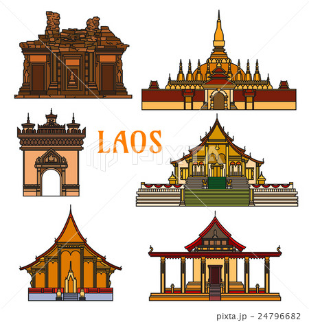 Historic landmarks and sightseeings of Laos Historic landmarks and sightseeings of Laos 24796682