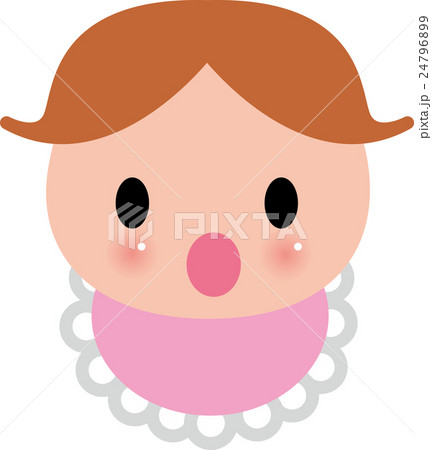 子供 ママを呼ぶあかちゃん アイコンのイラスト素材