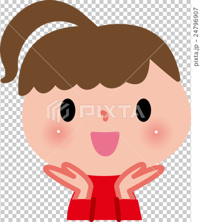 孩子的臉上露出笑容 孩子的臉上露出笑容 24796907