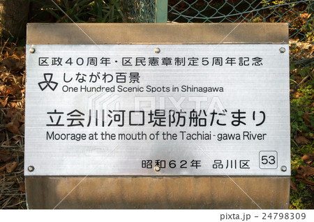 立会川河口堤防船だまり 24798309