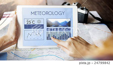 Weather Condition News Report Climate Forecasting Meteorology Temperature Concept 24799842