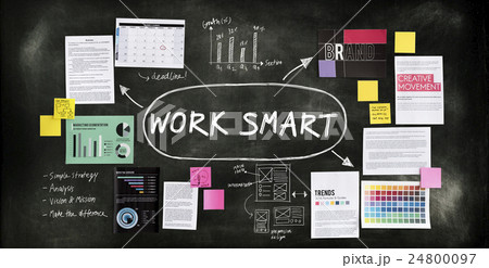 Work Smart Effectively Creative Thinking Concept 24800097