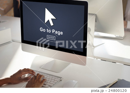 Go To Page Enter Button Interface Concept 24800120